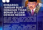 Jaga Maruah Dewan: Speaker Tegur ADUN Sebar Kenyataan Mengelirukan