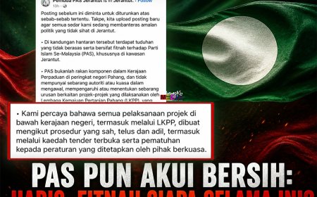 “PAS Pun Akui Bersih: Habis, Fitnah Siapa Selama Ini?”