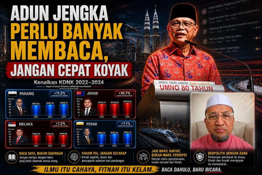 Adun Jengka Perlu Banyak Membaca, Jangan Cepat Koyak