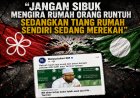 “Jangan Sibuk Mengira Rumah Orang Runtuh Sedangkan Tiang Rumah Sendiri Sedang Merekah”