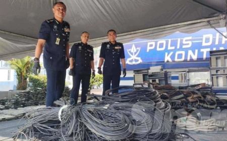 Geng Lakino Garuda tumpas, sembilan diberkas curi kabel solar