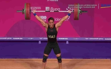Erry sumbang emas ketiga negara di Glasgow 2026