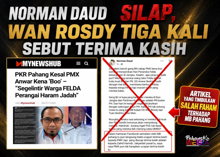 Norman Daud Silap, Wan Rosdy Tiga Kali Sebut Terima Kasih