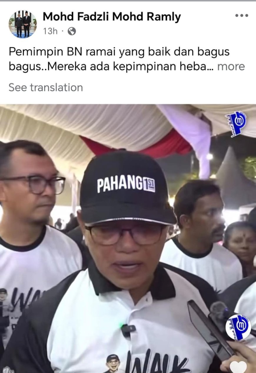 Kepimpinan MB Pahang Dipuji YB Amanah