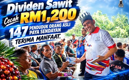 Dividen Sawit Cecah RM1,200, 147 Penduduk Orang Asli Paya Sendayan Terima Manfaat