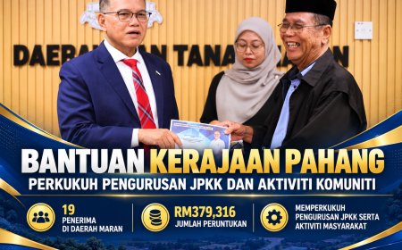 Bantuan Kerajaan Pahang Perkukuh Pengurusan JPKK dan Aktiviti Komuniti